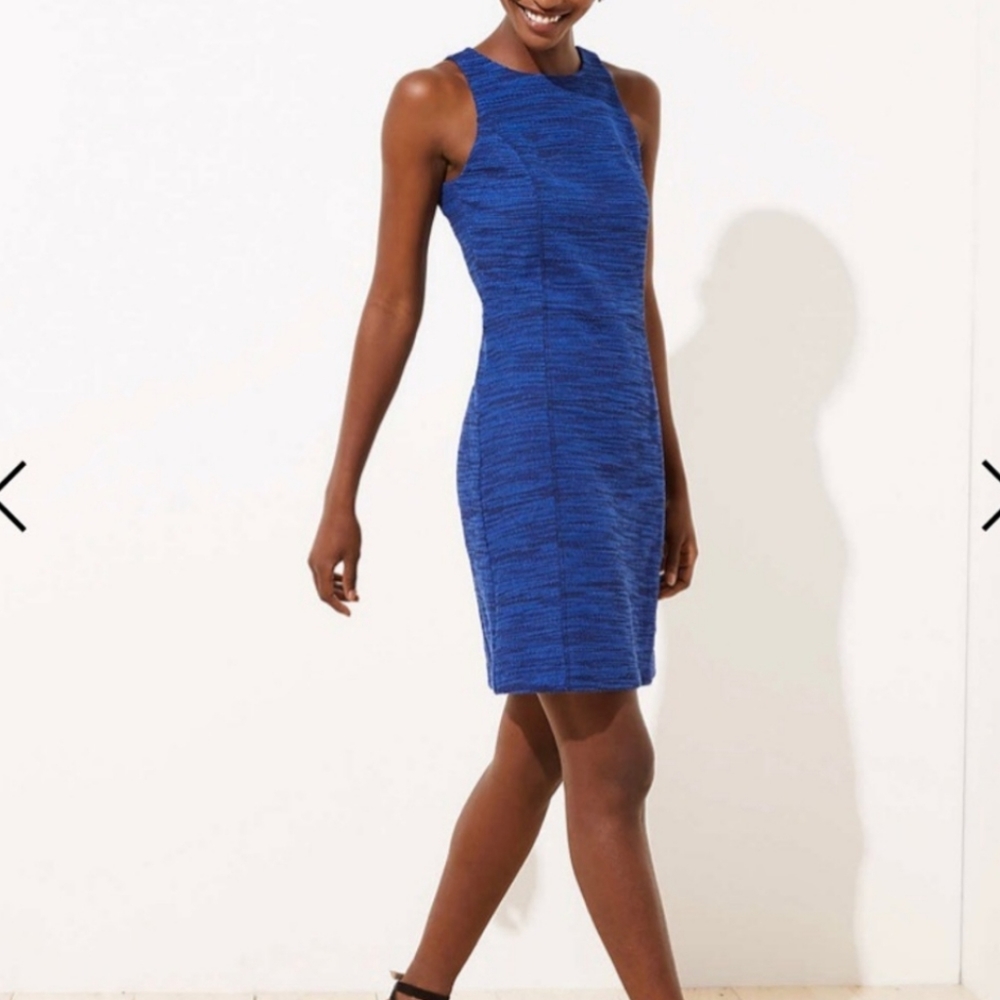 LOFT Blue Sleeveless Dress